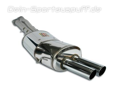 Supersprint Edelstahl Sportauspuff BMW 3er M3 E36 Limo Coupe Cabrio 2x rund scharf abgeschrägt