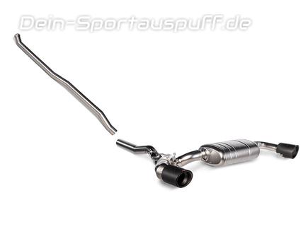 Akrapovic Evolution Line Titan Duplex Racing-Komplettanlage ab Kat Mini F60 Countryman JCW All4 je rund abgeschrägt aus Carbon