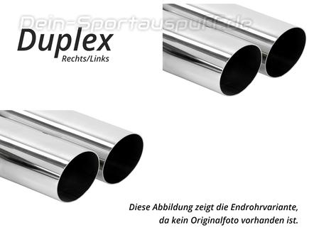 Eisenmann Edelstahl Duplex Sportauspuff BMW X6 G06 M50i xDrive je 2x100mm rund abgeschrägt