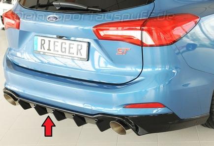 Rieger Heckeinsatz ABS/schwarz glänzend für Ford Focus 4 Turnier ST und ST-Line