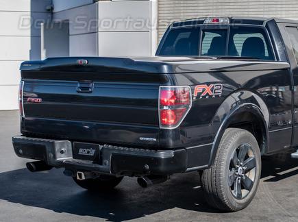 Borla S-TYPE Edelstahl Sportauspuff-Komplettanlage ab Kat Ford F-150 5.0l V8 2011-2014 je 102mm rund eingerollt abgeschrägt in schwarz