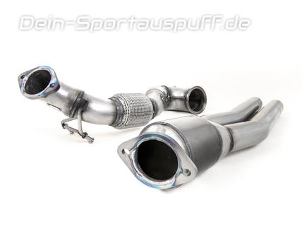 Milltek Edelstahl Downpipe mit 200-Zeller Sportkat Audi RS3 8V Facelift Bj.2017-2018