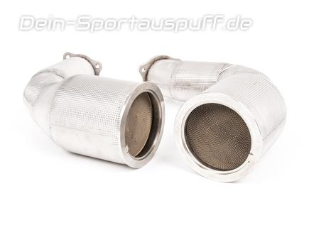 Milltek Edelstahl Downpipe mit 200-Zeller Sport-Kats Audi RS4 B9 Bj. 2017-2018