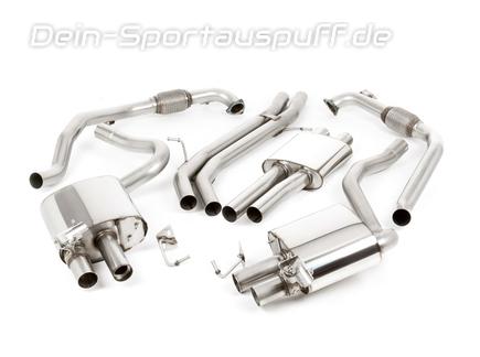 Milltek Edelstahl Sportauspuff-Komplettanlage ab Kat Audi S4 B9 2016-2018 (Mod. mit Sport-Differenzial) inkl. Endrohrsatz nach Wahl