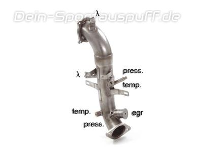 Ragazzon Edelstahl Downpipe inkl. Kat-Ersatzrohr Alfa Romeo Giulia 2.0l Turbo Q4 Veloce ab 09/2018