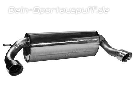 Bastuck Edelstahl Duplex Sportauspuff-Komplettanlage ab Kat BMW 3er F31 Touring 3.0l Turbo bis 2015 je 90mm rund doppelwandig abgeschrägt