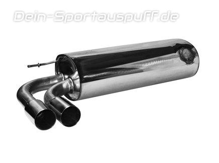 Bastuck Edelstahl Sportauspuff inkl. Verbindungsrohr BMW 1er F20 F21 1.5l Turbo ab 2015 2x76mm rund scharf gerade