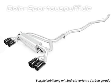 Eisenmann Edelstahl Duplex Sportauspuff-Komplettanlage ab Kat BMW M2 F87 je 2x90mm rund abgeschrägt aus Carbon
