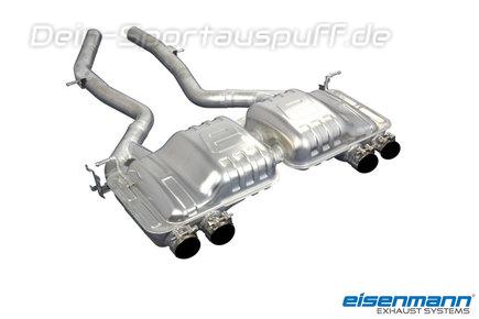 Eisenmann Edelstahl Duplex Sportauspuff BMW 4er M4 F82 Coupe je 2x90mm rund abgeschrägt aus Carbon
