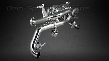 Capristo Edelstahl Duplex Sportauspuff mit Sport-Kats Audi R8 V10 GT für originalen Endrohrausgang