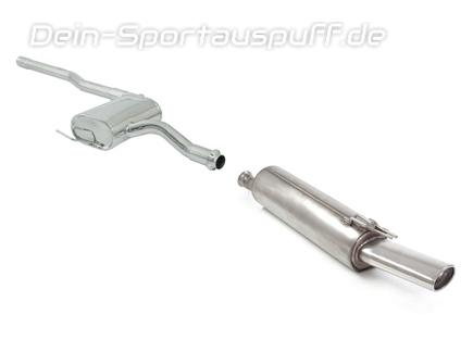 Ragazzon Edelstahl Sportauspuff-Komplettanlage ab Kat Alfa Romeo 155 115x70mm oval eingerollt gerade
