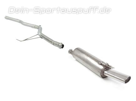 Ragazzon Edelstahl Racing-Komplettanlage ab Kat Alfa Romeo 155 115x70mm oval eingerollt gerade