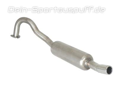 Ragazzon Edelstahl Sportauspuff Alfa Romeo Spider Aerodinamica 105 2.0l Kat 1x60mm rund eingerollt gerade