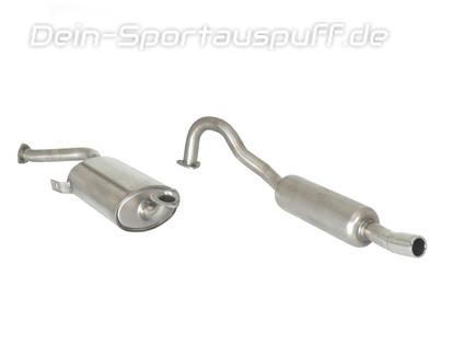 Ragazzon Edelstahl Sportauspuff-Komplettanlage ab Kat Alfa Romeo Spider Aerodinamica 105 2.0l Kat 1x60mm rund eingerollt gerade