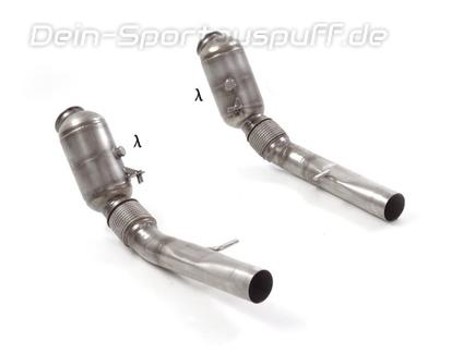 Ragazzon Edelstahl Downpipe inkl. 200-Zeller Sport-Kat Alfa Romeo Stelvio 2.9l Quadrifoglio bis 08/2018