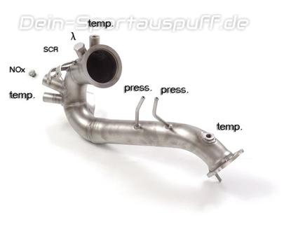Ragazzon Edelstahl Kat-Ersatzrohr inkl. Partikelfilter-Ersatzrohr Audi A6 Typ 4G 3.0l TDI inkl. Quattro 160+200kW