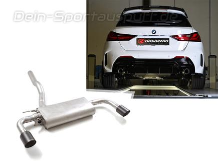 Ragazzon Edelstahl Duplex Sportauspuff BMW 1er F40 128ti je 100mm rund scharfkantig abgeschrägt aus Carbon
