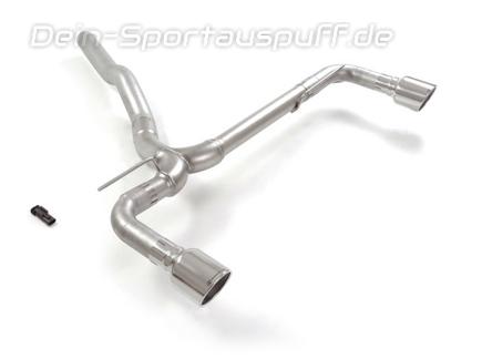Ragazzon Edelstahl Duplex Endschalldämpfer-Ersatzrohr BMW 1er F40 128ti je 102mm rund eingerollt abgeschrägt