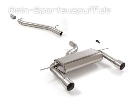 Ragazzon Edelstahl Duplex Racing-Komplettanlage ab Kat Audi TT 8S 2.0l TFSI Quattro je 102mm rund eingerollt gerade