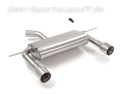 Ragazzon Edelstahl Duplex Sportauspuff Audi TT 8S 2.0l TFSI Frontantrieb je 102mm rund eingerollt gerade