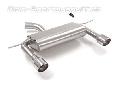 Ragazzon Edelstahl Duplex Sportauspuff Audi TT 8S 2.0l TFSI Frontantrieb je 102mm rund eingerollt abgeschrägt