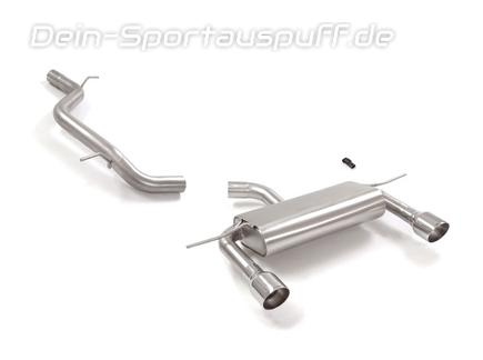 Ragazzon Edelstahl Duplex Racing-Komplettanlage ab Kat Audi TT 8S 2.0l TFSI Frontantrieb je 102mm rund eingerollt abgeschrägt