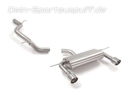 Ragazzon Edelstahl Duplex Racing-Komplettanlage Audi TT 8S 1.8l 2.0l TFSI Frontantrieb je 102mm rund eingerollt abgeschrägt