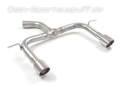 Ragazzon Edelstahl Duplex Endschalldämpfer-Ersatzrohr Audi TT 8S 1.8l 2.0l TFSI Frontantrieb je 102mm rund eingerollt abgeschrägt