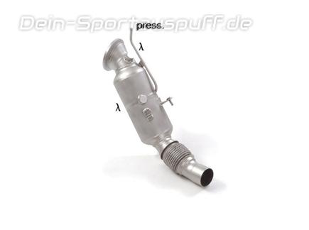 Ragazzon Edelstahl Downpipe mit 200-Zellen Sport-Kat und OPF-Ersatzrohr BMW 1er F20 F21 116i 118i Facelift