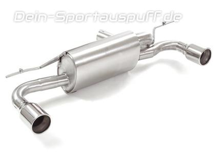 Ragazzon Edelstahl Duplex Sportauspuff BMW 1er F20 F21 116i 118i Facelift je 90mm rund eingerollte gerade