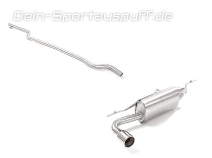 Ragazzon Edelstahl Racing-Komplettanlage BMW 1er F20 F21 116i 118i Facelift 1x90mm rund eingerollte gerade