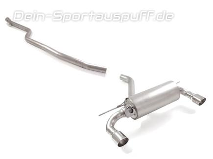 Ragazzon Edelstahl Duplex Racing-Komplettanlage ab Kat inkl. Klappensteuerung BMW 1er F20 F21 120i 125i für M140i-Heck je 90mm rund eingerollt abgeschrägt