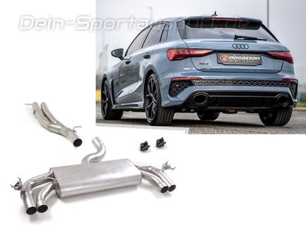 Ragazzon Edelstahl Racing-Komplettanlage ab OPF Audi RS3 Sportback 8Y ab 2021 für originalen Endrohrausgang