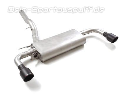 Ragazzon Edelstahl Sportauspuff inkl. Klappensteuerung BMW 1er F40 M135i (ab 11/2020) je 102mm rund eingerollt abgeschrägt in schwarz