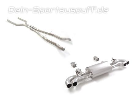Ragazzon Edelstahl Duplex Racing-Komplettanlage ab OPF BMW 8er M850i G15 für originalen Endrohrausgang