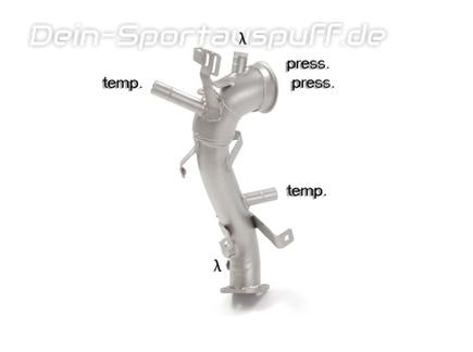 Ragazzon Edelstahl Downpipe mit Kat-Ersatzrohr inkl. Partikelfilter-Ersatz Jeep Renegade 1.3 T-GDI 1.4 Multiair