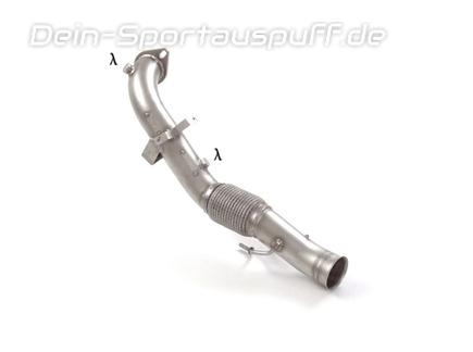 Ragazzon Edelstahl Downpipe mit Kat-Ersatzrohr Ford Focus 3 RS