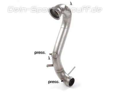 Ragazzon Edelstahl Downpipe mit Kat-Ersatzrohr Mercedes GLA45 AMG X156