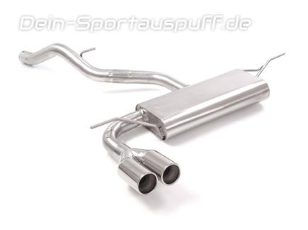 Ragazzon Edelstahl Sportauspuff Seat Leon 5F FR 1.4l TSI 2x80mm rund eingerollt gerade