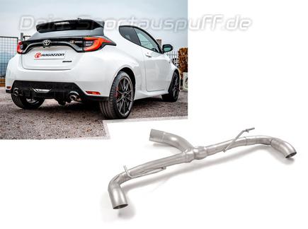Ragazzon Edelstahl Duplex Endschalldämpfer-Ersatzrohr Toyota Yaris 4 Typ XP21 1.6l GR je 70mm rund scharfkantig