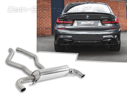 Milltek Edelstahl Duplex Sportauspuff-Komplettanlage ab OPF BMW 3er G20 G21 M340i für originale Endrohre