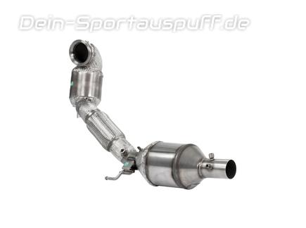 HJS Edelstahl Ø76mm Downpipe mit Kat u. OPF Cupra Formentor 2.0l VZ 180kW Frontantrieb