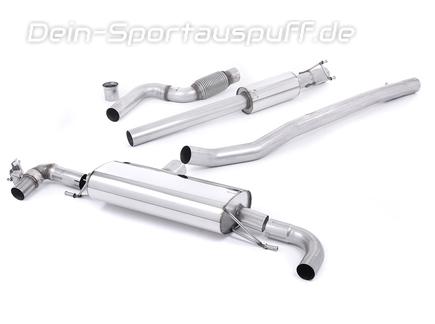 Milltek Edelstahl Duplex Sportauspuff-Komplettanlage ab Kat Mercedes A45 AMG W176 für originalen Endrohrausgang