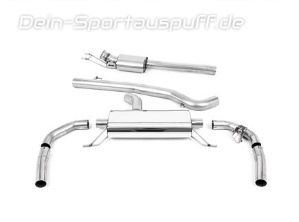 Milltek Edelstahl Duplex Sportauspuff-Komplettanlage ab OPF Mercedes CLA45 inkl. CLA45S AMG C118 X118 für originalen Endrohrausgang