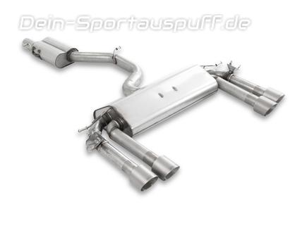 Milltek Edelstahl Duplex Sportauspuff-Komplettanlage ab OPF Seat Cupra Ateca 300 4Drive je 2x100mm rund doppelwandig abgeschrägt Titan matt