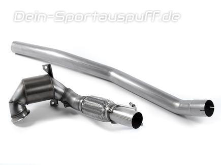 Milltek Edelstahl Downpipe mit 200-Zeller Sport-Kat VW Golf 7 GTI inkl. Performance + Clubsport