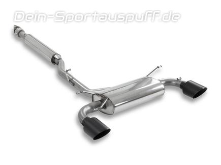 Milltek Edelstahl Duplex Sportauspuff-Komplettanlage ab Kat Subaru BRZ je 115mm rund doppelwandig abgeschrägt in schwarz