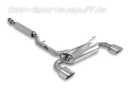 Milltek Edelstahl Duplex Sportauspuff-Komplettanlage ab Kat Toyota GT86 je 115mm rund doppelwandig abgeschrägt