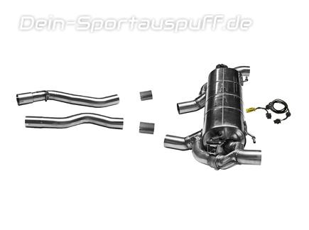 Bastuck Duplex Edelstahl Racing-Komplettanlage mit OPF-Ersatzrohr inkl. Klappensteuerung BMW 2er G42 M240i für originalen Endrohrausgang