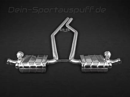 Capristo Edelstahl Duplex Sportauspuff Porsche Cayenne 2 4.8l Turbo Facelift Typ 958 für originale Endrohre